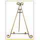 12" Decorative Gold Easel